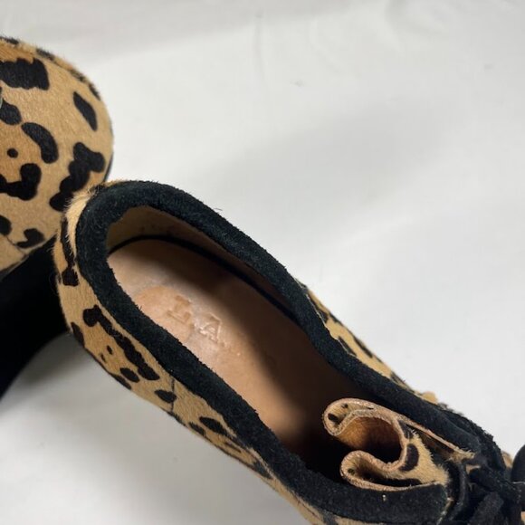 L.A.M.B. Gwen Stefani Leopard Wedge Shoes - 7 1/2 M - Picture 6 of 9